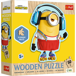 Trefl 50 Wooden Contour Puzzle - Crazy Minnion / Universal Despicable Me 4_FSC Mix 70%
