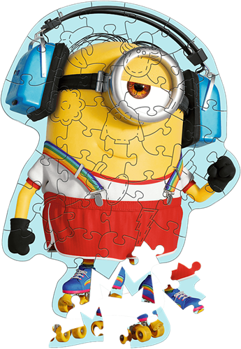 Trefl 50 Wooden Contour Puzzle - Crazy Minnion / Universal Despicable Me 4_FSC Mix 70%-2