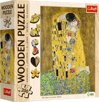 Trefl 200 Wooden Puzzles - The Kiss - Gustav Klimt_FSC Mix 70%