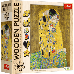 Trefl 200 Wooden Puzzles - The Kiss - Gustav Klimt_FSC Mix 70%