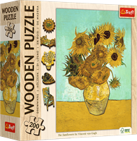 Trefl 200 Wooden Puzzles - Sunflowers - Vincent van Gogh_FSC Mix 70%