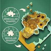 Trefl 200 Wooden Puzzles - Sunflowers - Vincent van Gogh_FSC Mix 70%-3