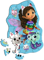 Trefl 50 Wooden Contour Puzzle - Happy Gabby / Universal Gabby's Dollhouse FSC Mix 70%-2
