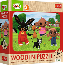 Trefl 24 Wooden Puzzle - Meet Bing/ Acamar Films Bing_FSC Mix 70%