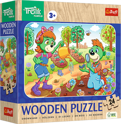 Trefl 24 Wooden Puzzle - Meet the Treflik Family / KAZSTUDIO SA The Treflik Family_FSC Mix 70%