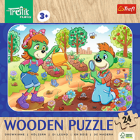Trefl 24 Wooden Puzzle - Meet the Treflik Family / KAZSTUDIO SA The Treflik Family_FSC Mix 70%-3
