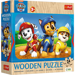 Trefl 24 Wooden Puzzle - Lovely PAW Patrol Team / Viacom PAW Patrol_FSC Mix 70%