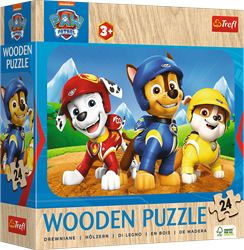 Trefl 24 Wooden Puzzle - Lovely PAW Patrol Team / Viacom PAW Patrol_FSC Mix 70%