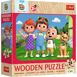 Trefl 24 Wooden Puzzle - Happy Cocomelon / Moonbug Cocomelon_FSC Mix 70%