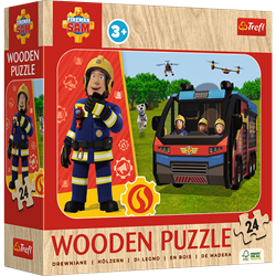 Trefl 24 Wooden Puzzle - Amazing Fireman / Prism A&D Fireman Sam_FSC Mix 70%