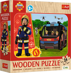 Trefl 24 Wooden Puzzle - Amazing Fireman / Prism A&D Fireman Sam_FSC Mix 70%