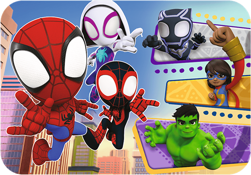 Trefl 24 Wooden Puzzle - Brave Spiday and friends / Spiday and his Amazing Friends Marvel_FSC Mix 70%-2