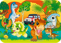 Trefl 24 Wooden Puzzle - Meet the dinosaurs / Universal Jurassic World_FSC Mix 70%-2