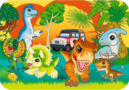 Trefl 24 Wooden Puzzle - Meet the dinosaurs / Universal Jurassic World_FSC Mix 70%-2