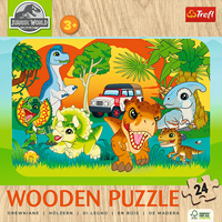Trefl 24 Wooden Puzzle - Meet the dinosaurs / Universal Jurassic World_FSC Mix 70%-3