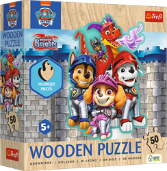 Trefl 50 Wooden Contour Puzzle - Adventures with PAW Patrol / Viacom PAW Patrol_FSC Mix 70%