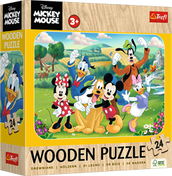 Trefl 24 Wooden Puzzle - Mickey and Friends / Disney Mickey Mouse and Friends_FSC Mix 70%