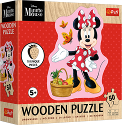Trefl 50 Wooden Contour Puzzle - Happy Minnie / Disney Minnie_FSC Mix 70%