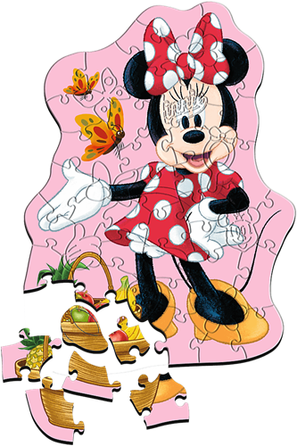 Trefl 50 Wooden Contour Puzzle - Happy Minnie / Disney Minnie_FSC Mix 70%-2