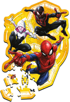 Trefl 50 Wooden Contour Puzzle - Spider-Man ready in action / Disney Marvel Spiderman_FSC Mix 70%-2