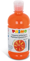 Primo - Kant-en-Klare Plakkaatverf voor Beginners, Fles Van 500 ml met Dop met Debietregeling Oranje 250