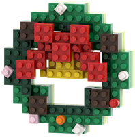 BRIXIES Kerstkrans - 105 st-2