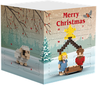 BRIXIES Blokkendoosadventskalender - 200 st
