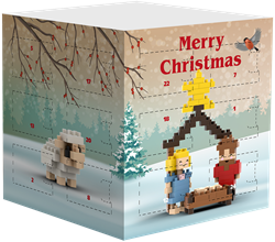 BRIXIES Blokkendoosadventskalender - 200 st