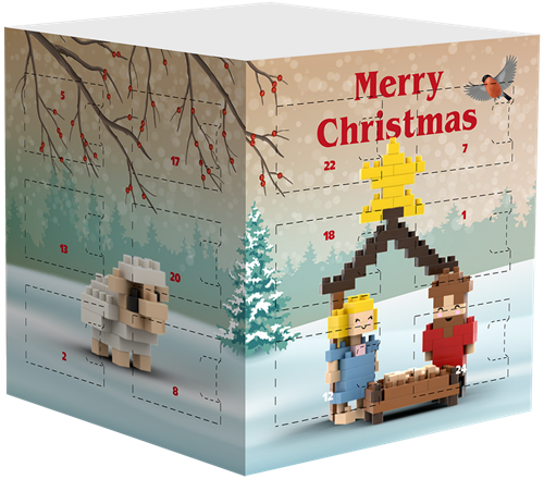 BRIXIES Blokkendoosadventskalender - 200 st