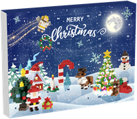 BRIXIES Adventskalender "Merry Christmas" - 377 st