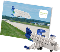 BRIXIES Postkaart Vliegtuig - 78 st