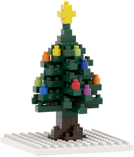 BRIXIES Postkaart Kerstboom - 72 st