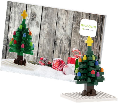 BRIXIES Postkaart Kerstboom - 72 st-2