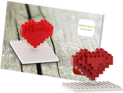BRIXIES Postkaart Hart - 42 st