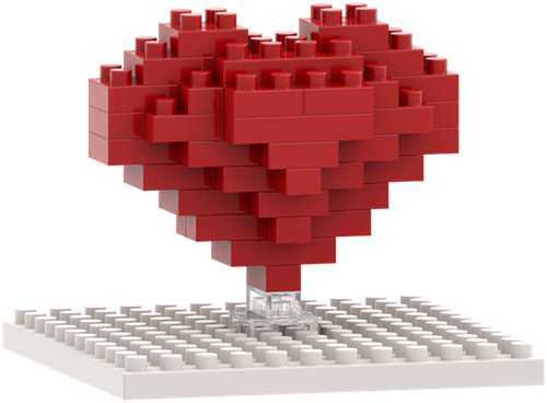 BRIXIES Postkaart Hart - 42 st-2