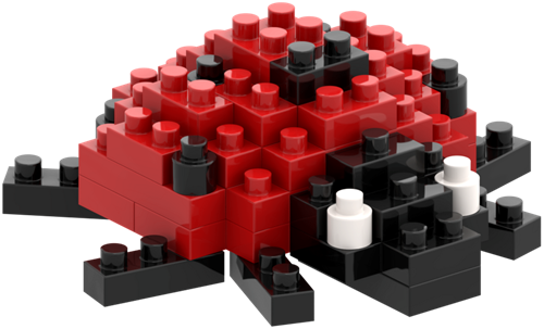 BRIXIES Postkaart Lieveheersbeestje - 49 st-2