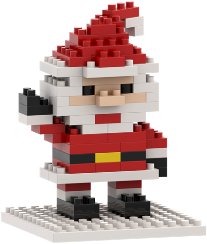 BRIXIES Postkaart Kerstman - 78 st