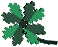 BRIXIES Postkaart Klavertje - 48 st-2