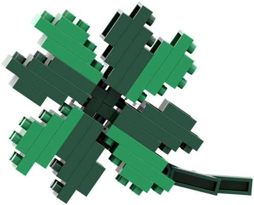 BRIXIES Postkaart Klavertje - 48 st-2