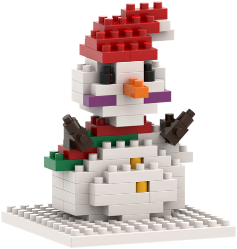 BRIXIES Postkaart Sneeuwpop - 70 st-2