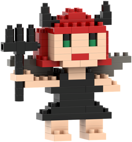 BRIXIES Postkaart Duivel - 78 st