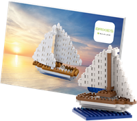 BRIXIES Postkaart Zeilschip - 160 st