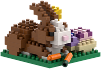 BRIXIES Postkaart Vrolijk Pasen - 136 st