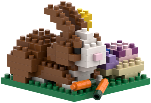 BRIXIES Postkaart Vrolijk Pasen - 136 st