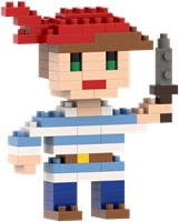 BRIXIES Postkaart Piraat - 76 st-2