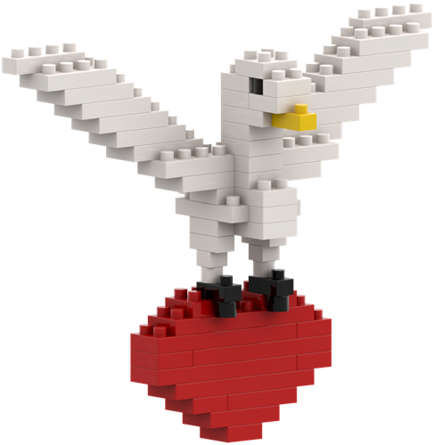 BRIXIES Postkaart Tortelduif - 70 st