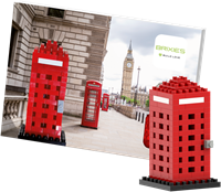 BRIXIES Postkaart Telefooncel - 160 st