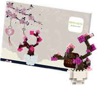 BRIXIES Postkaart Kersenboom - 68 st-2