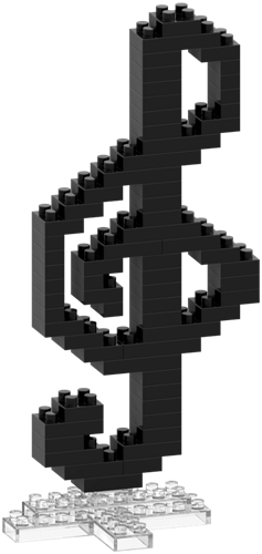 BRIXIES Postkaart Muzieksleutel - 70 st-2