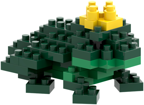 BRIXIES Postkaart Kikkerkoning - 60 st